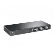 TP-Link Switch 24 portas gigabit RJ45 rack 24 portas RJ45 10/100/1000 Mbps, auto-aprendizagem de MAC address e