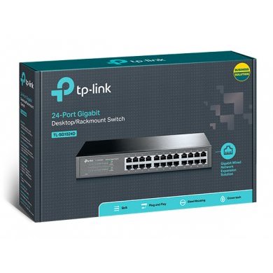 TL-SG1024D TP-Link switch 24 portas gigabit RJ45 Rack