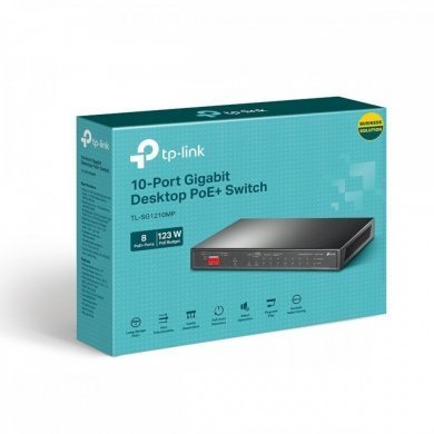 TL-SG1210MP TP-Link Switch 8 Portas Gigabit POE 2 Portas Uplink