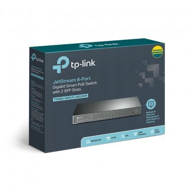 TL-SG2210P TP-Link Switch Smart Gigabit 8 Portas POE 2 SFP