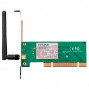 TP-LINK Placa de Rede Wireless 54Mb PCI 1 Antena destacável de 2 dBi - 802.11b/g