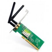 TP-Link Placa de Rede Wireless N 300Mbps PCI 32 bits, 2 antes 2dbi Omni direcional destacavel