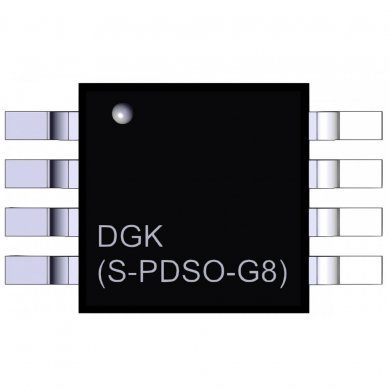 TLC072CDGN Ci amplificador operacional TL072CDRG Dual MSOP-8