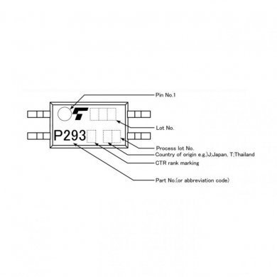 Fotoacoplador optico Toschiba P293 SMD