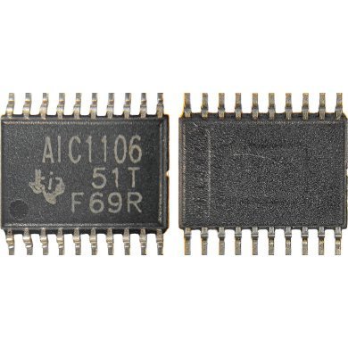 TLV320AIC1106PW Ci conversor decodificador de audio analógico digital A/D