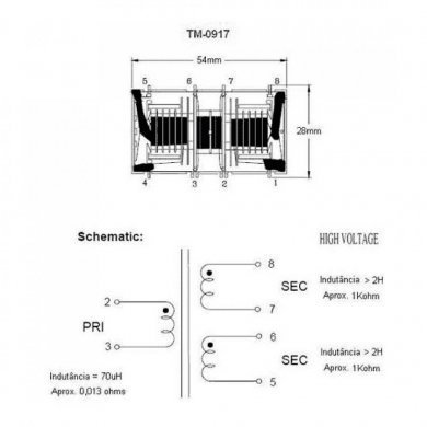 Samsung Inverter Transformer para Monitor LCD 6+4 Pinos