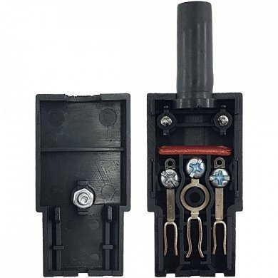 Plug JA-2231 tripolar fêmea 10A (Kit 2x)