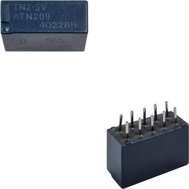 TN2-5V TN CI Rele de sinal baixo PCB 1A 5VDC DPDT