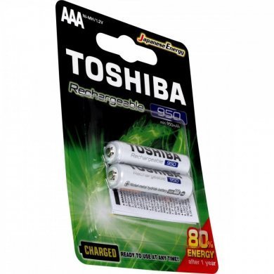 TNH-03GAE-BP-2C Toshiba Pilha Recarregável AAA 1.2V 950mAh 2x und