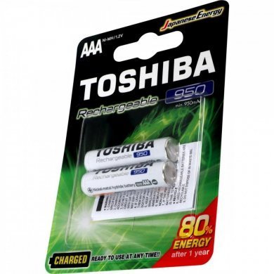 TNH-03GAE-BP-2C Toshiba Pilha Recarregável AAA 1.2V 950mAh 2x und