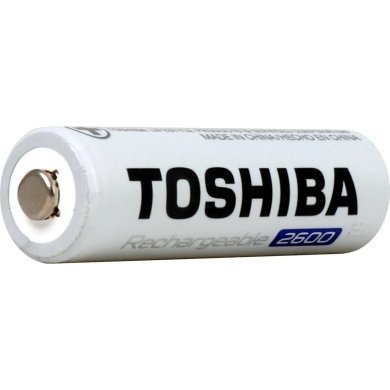 TNH-6GAE 4x unidades pilha recarregável AA 1.2V 2600mAh Toschiba
