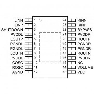TPA2008D2PWPR CI TPA2008D2 amplificador estereo 3W HTSSOP24 SMD