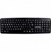 Teclado Office com letras grandes ampliadas ABNT2 ind