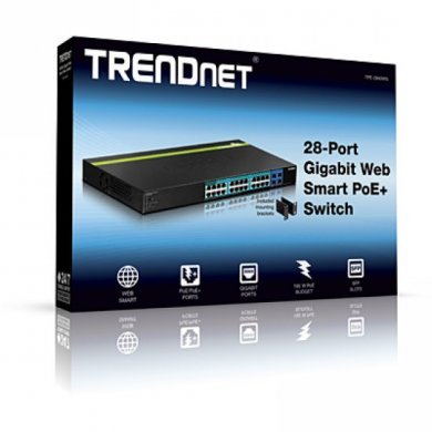 TPE-2840WS Switch TrenDnet Web Smart 28 Portas PoE+