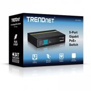 Switch TrenDnet 5 Portas Gigabit 10/100/1000Mbps sendo 4 portas POE+ (Potencia POE: 31W)