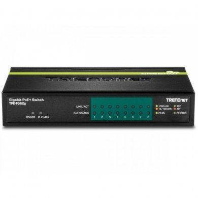 TPE-TG82G Trendnet switch 8 portas gigabit POE+ 61W max