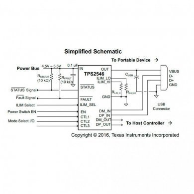 Ci 2546 USB Charging Port Controller WQFN-16