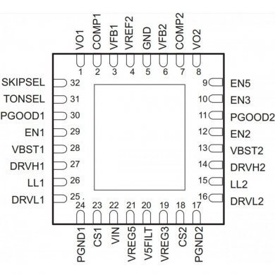 TPS51120RHBR CI regulador de tensao TPS51120 VQFN32 SMD