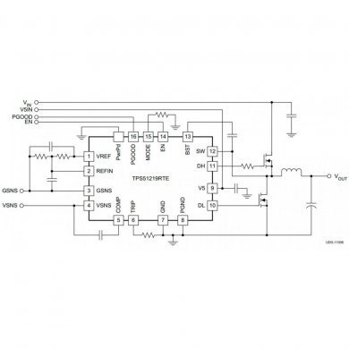 TPS51219RTER CI PWM 51219 WQFN16 SMD