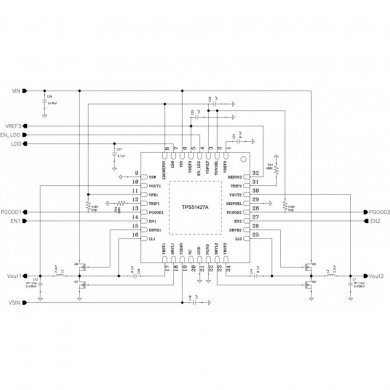 TPS51427ARHBR CI TPS 51427A PWM WQFN32 SMD Texas Instruments