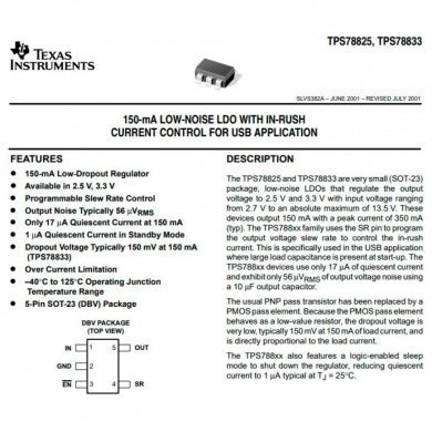 LDO Voltage Regulator 3.3V 150mA low-IQ 5Pin SOT-2