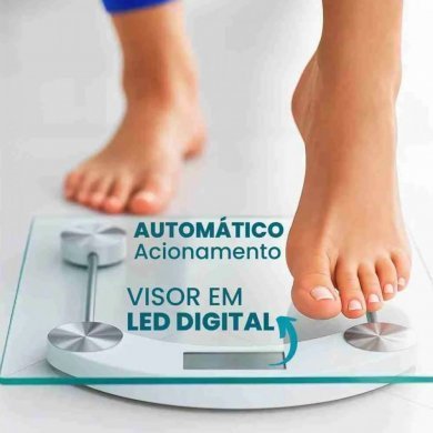 Balança digital pessoal 30x30cm capacidade 180kg