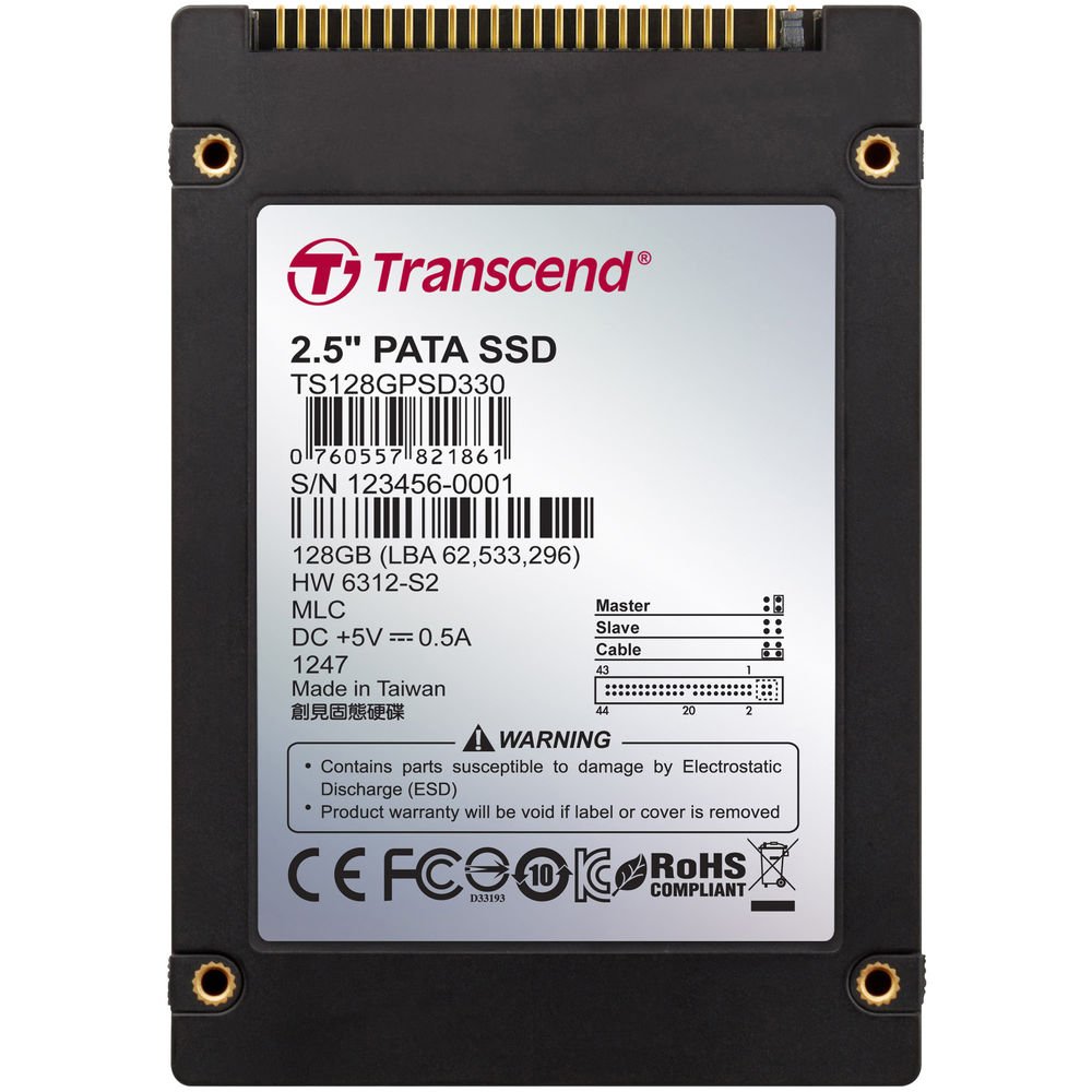 Transcend 産業向け SSD 2.5インチ 128GB MLC NAND TS128GPSD330 Transcend SSD 128GB IDE PATA 2.5 MLC Flash