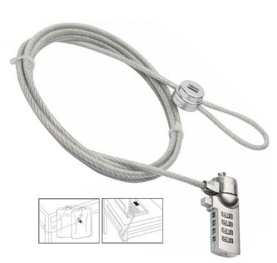 【あいのすけ】TP-6S TS1832 Trava de Segurança para Notebook com Segredo