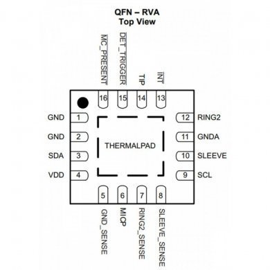 TS3A227ERVAR Ci 227 TS3A227E Audio Switch VQFN16