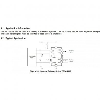 TS3A5018DBQR 5x TS3A5018 4x SPDT Analog Switch, chave analogica