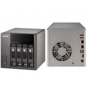 Unidade NAS Qnap Storage 4 baias para HDs e capacidade de até 12Terabytes SATA de 2,5 ou 3,5,  Rede Gigabit