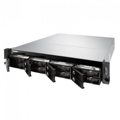 QNAP Storage 8 baias até 64TB Rack 2U 19