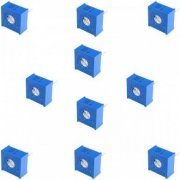 TSR-3386 10x Trimpot 103 linear horizontal 10K 3386F 1 volta 10 unidades | 10x Trimpot 103 linear horizontal 10K 3386F 1 volta 10 unidades 10x Trimpot 103 linear horizontal 10K 3386F 1 volta 10 unidades