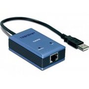 TRENDnet Adaptador de Rede USB e 1x LAN Gigabit USB 2.0, Auto Negociaçao, Full-Duplex e Half-Duplex, LEDs de D