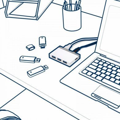 TU3-H4 Hub TrendNet USB 3.0 4 portas 5Gbps