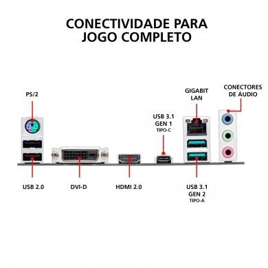 TUF-B360M-PLUS-GAMING ASUS Placa Mãe TUF B360M Plus Gaming p/ Intel