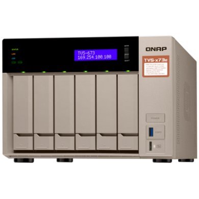 TVS-673E Qnap Servidor NAS 6 baias  72TB Hot-Swappable
