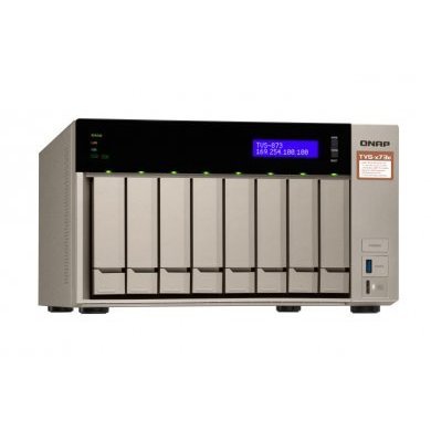 TVS-873E-4G QNAP NAS 8 Baias AMD Quad Core até 96TB