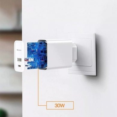TZCAFS-A02 Baseus Carregador 30W Speed Series PPS USB