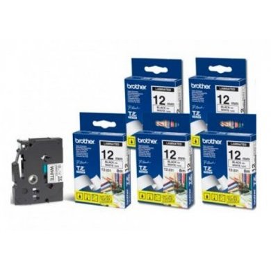 TZE231-5UNID Fita para Etiquetadora Brother (5 unid.)