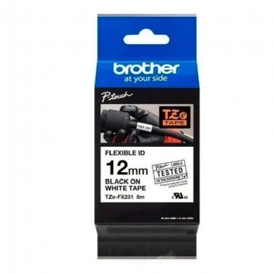 Fita original Brother laminada flexível 12mm x 8m
