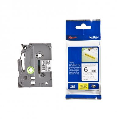 TZE-S211 Brother FIta para Rotulador 6mm 8m Preto