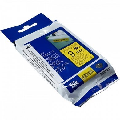 TZES621 Brother Fita Extra Forte 9mm 8m Preto Amarelo