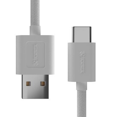 U111W Fortrek cabo carregamento USB-A para USB-C branco 1 metro