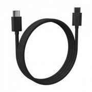 Fortrek cabo carregamento USB-C 1m 5V 3A em tecido preto 