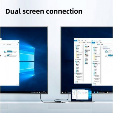 Hagibis adaptador USB 3.0 para 2x HDMI Full HD