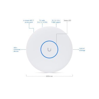 U7-PRO-XG Ubiquiti Access Point U7-Pro-XG 6GHz 10GbE Wifi7 POE+