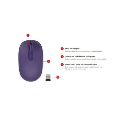 Microsoft Mouse Optico Wireless Mobile 1850