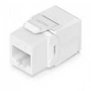 Ubiquiti conector RJ45 fêmea keystone CAT6 branco (pacote com 12 unidades)