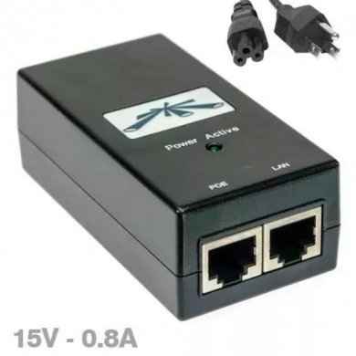 UBIQUITI FONTE GENUINA POE 15V 0.8A 12W